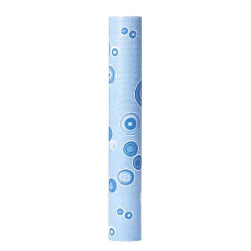 12X120 Inch Shelf Liner for Kitchen Cabinets, PVC Drawer Liner Non-Slip - Blue
